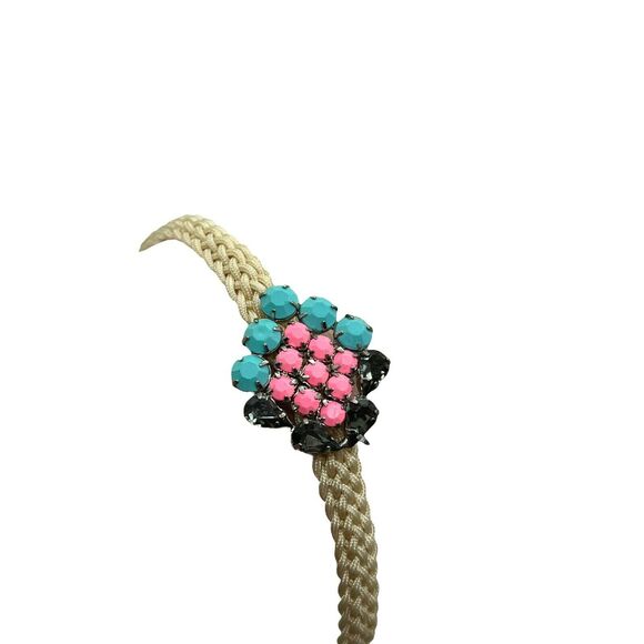 American Eagle Outfitters Bracelet Womens Yellow Colorful Adjustable Woven Boho - Picture 7 of 10